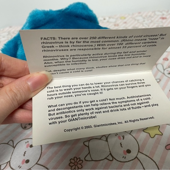 Common Cold Giant Microbes Drew Oliver Plush Toy With Tag - Picture 7 of 8